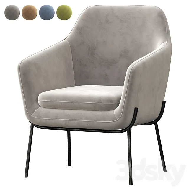 trim armchair 3D Model