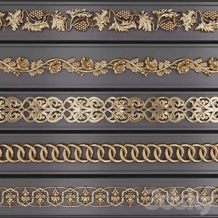 Trim Ornament 121 3D Model Free Download Trim Ornament 121 3D Model Free Download