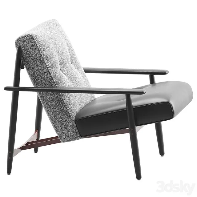 Trio Armchair by Minotti 3D Model