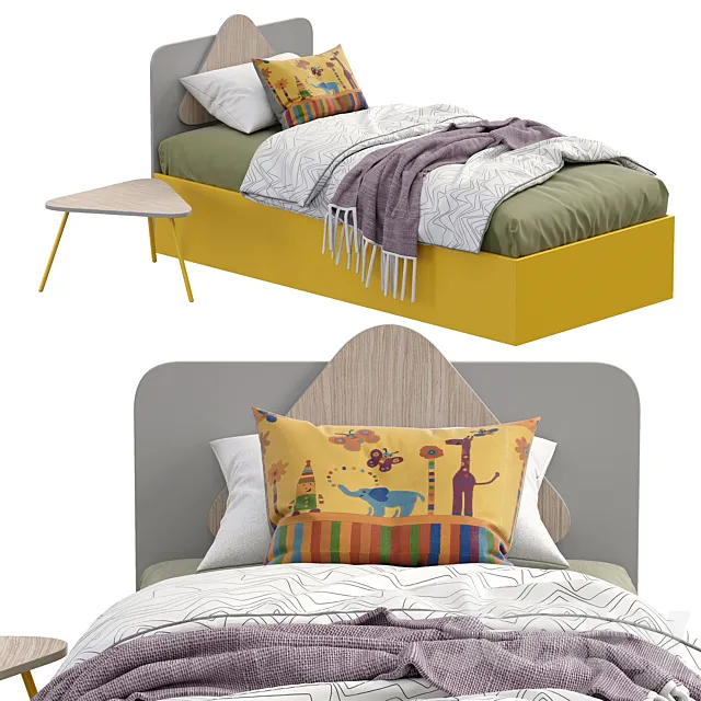 TRIO SINGLE BED 2 by Nidi 3DModel TRIO SINGLE BED 2 by Nidi 3DModel