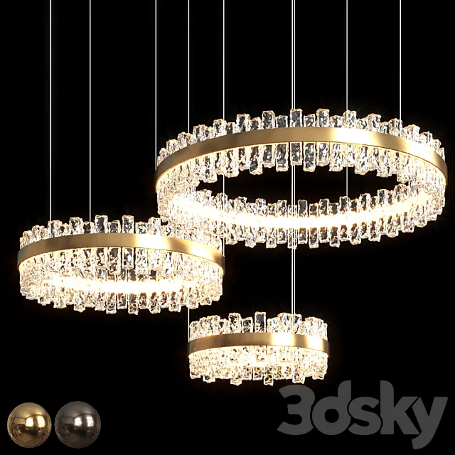 Triple circle phoenix 3D Model