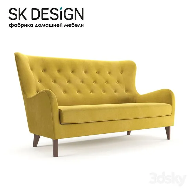 Triple couch Montreal ST 156 3D Model