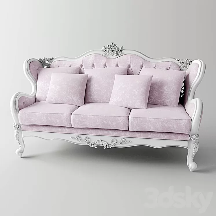 Triple sofa Fanteri 3D Model