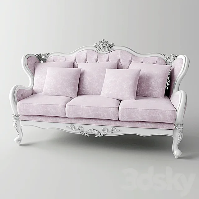 Triple sofa Fanteri 3D Model Triple sofa Fanteri 3D Model