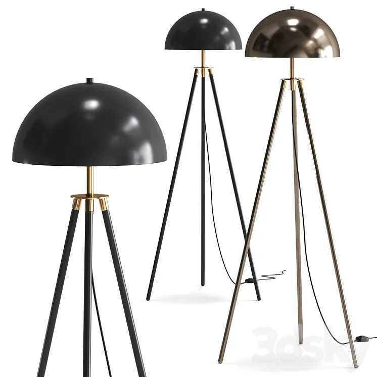 TRIPOD DOME FLOOR LAMP by SHADES OF LIGHT 3D Model Free Download