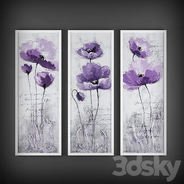 Triptychs and diptychs Collection 3DModel Triptychs and diptychs Collection 3DModel