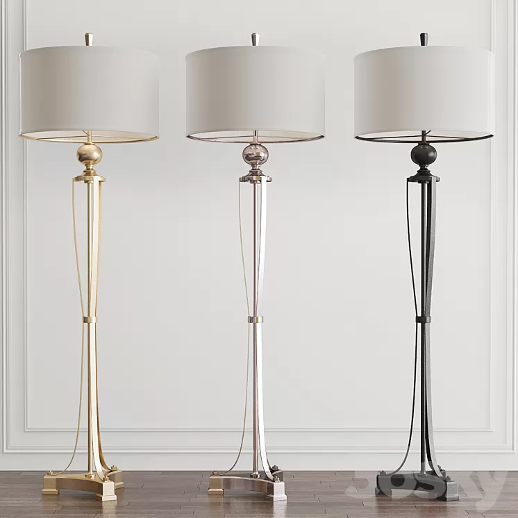 Tristana Floor Lamp by Uttermost 3D Model