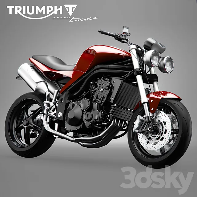 Triumph Speed ??Triple motorcycle 3DModel