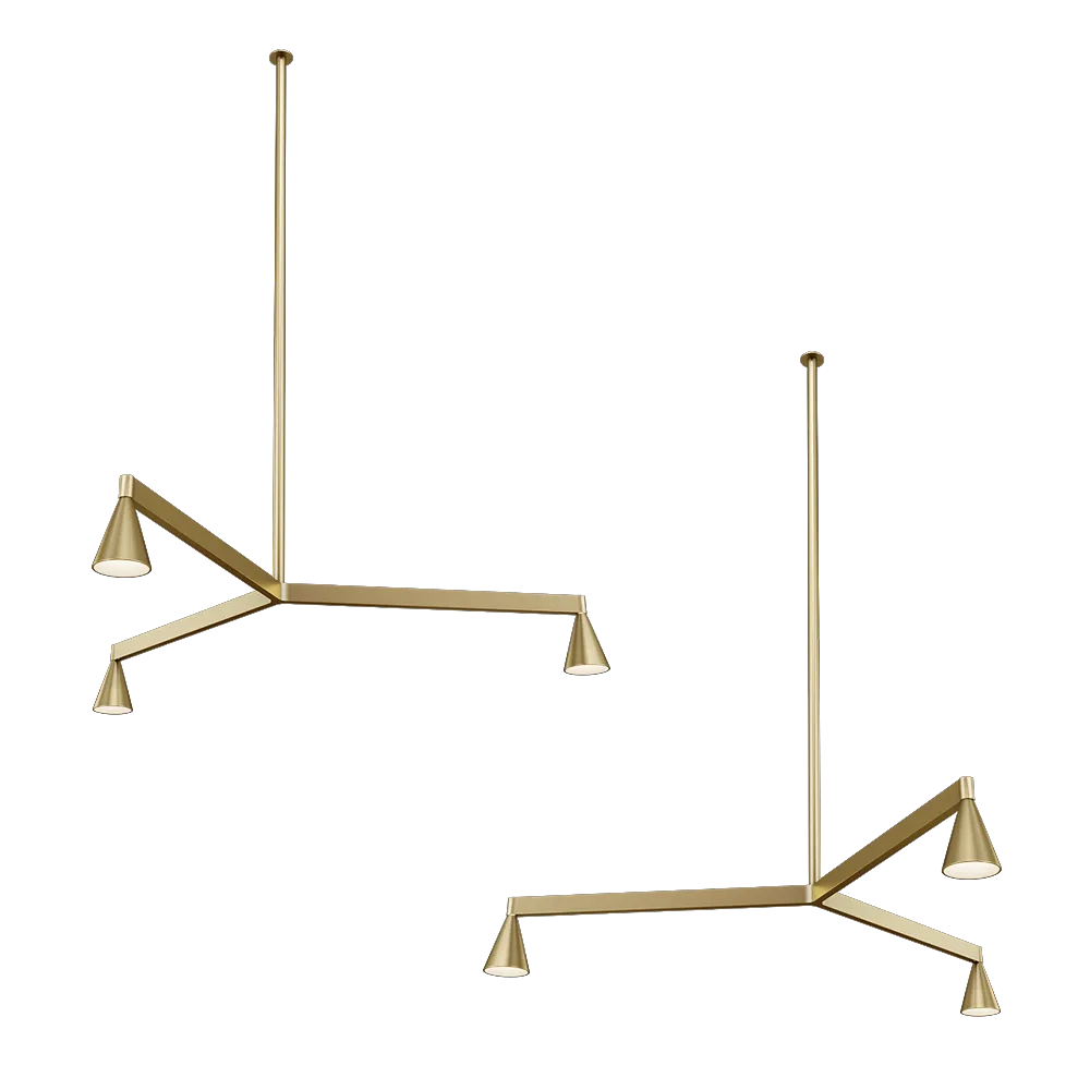 Trizo21 – Chandelier Austere 1Y/1X 3D Model