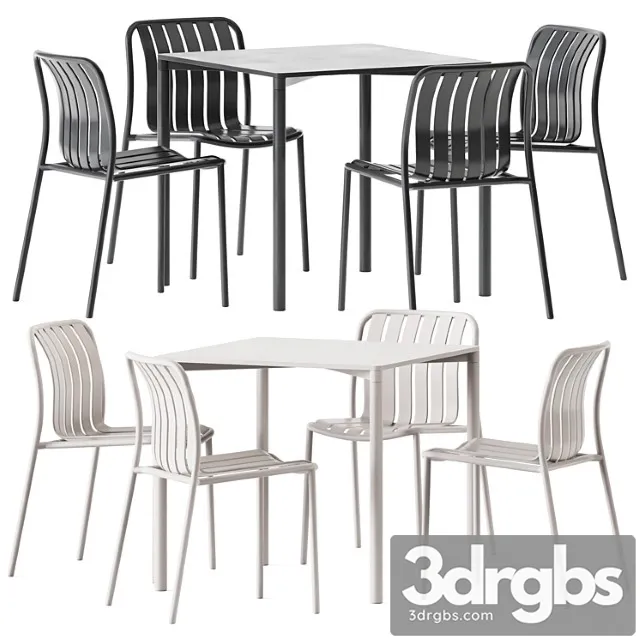 Trocadero Outdoor Table And Chair By Talenti Ulichnaia Mebel 3D Model Download