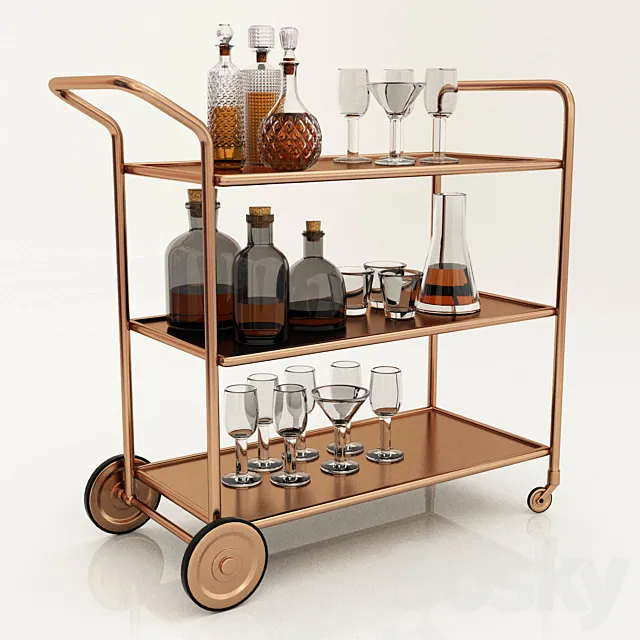 trolley set 3DModel