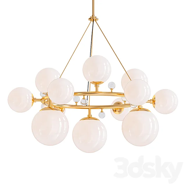 Troon round chandelier 3D Model
