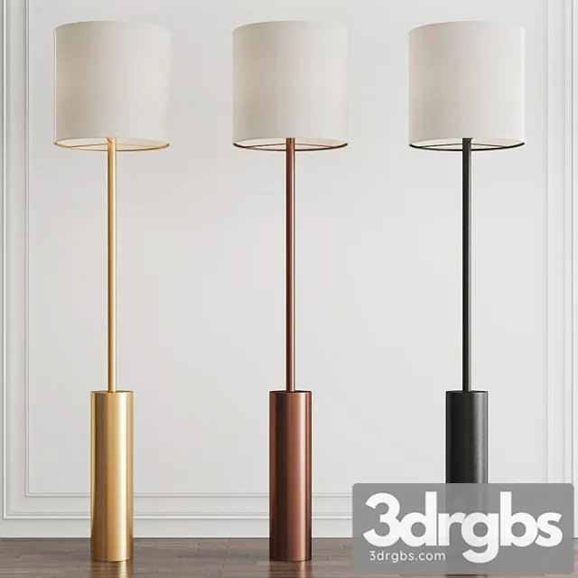 Tropical Floor Lamp By Currey Company 1 3D Model Download