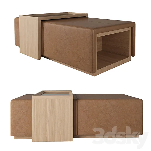 Troscan Design Weekend Ottoman 3DModel Troscan Design Weekend Ottoman 3DModel