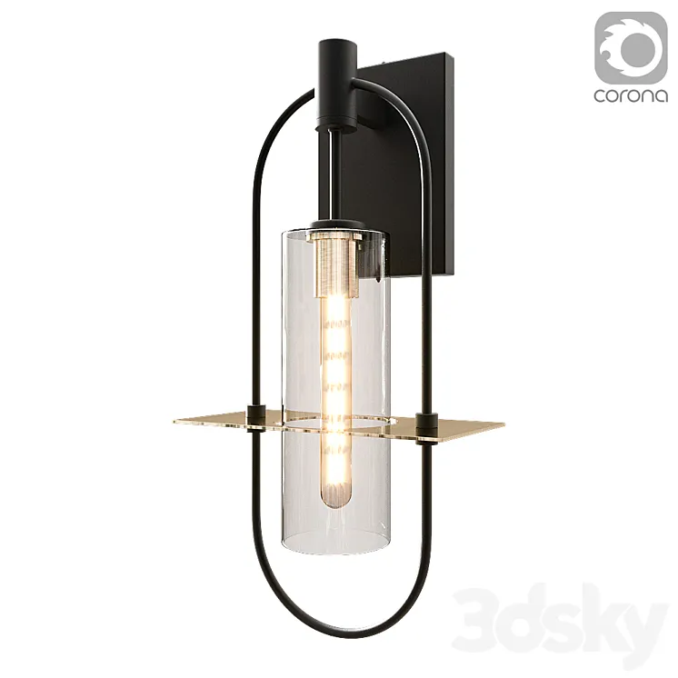 Troy lighting \ Wall sconce \ SMYTH B6393-CE 3D Model Free Download
