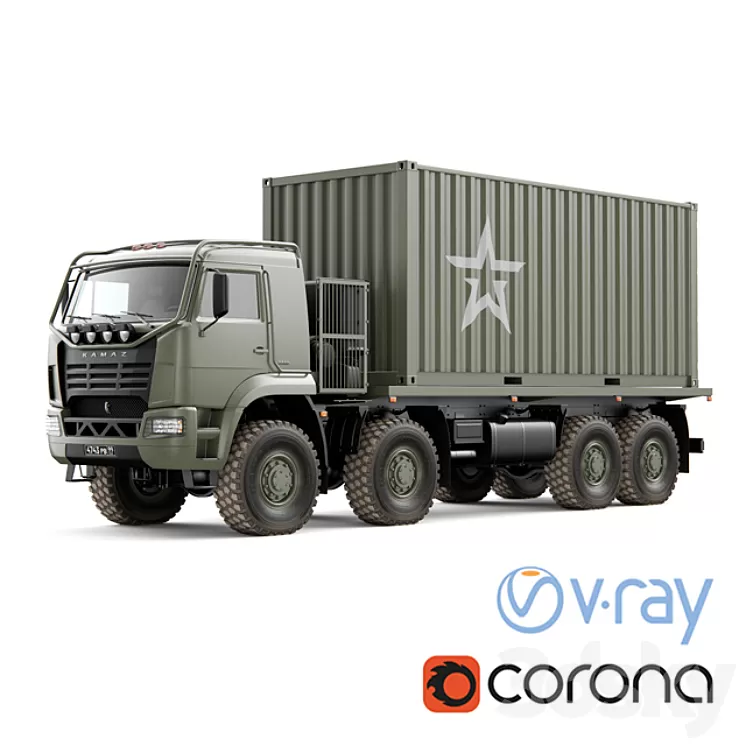Truck KAMAZ 6560 3D Model