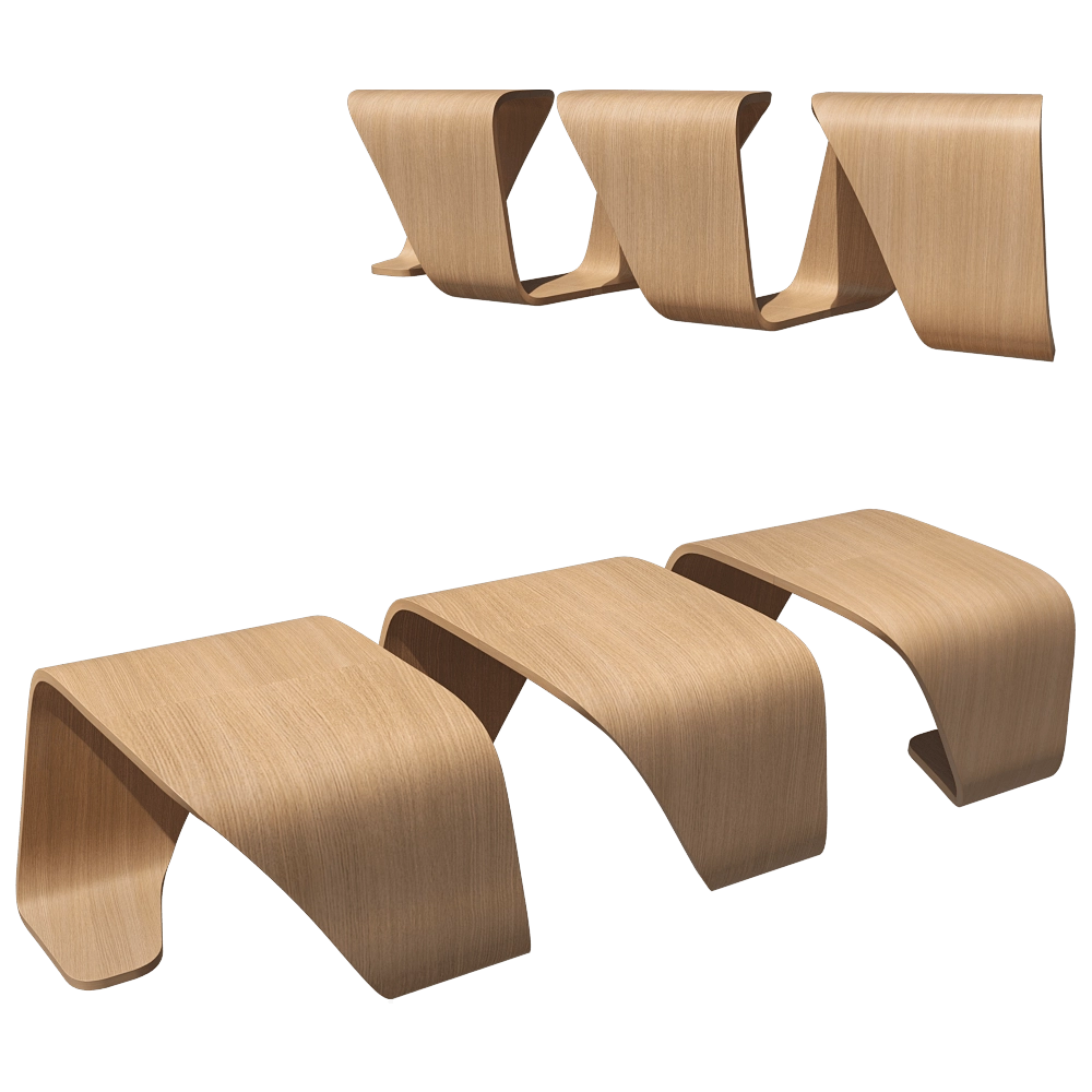 True design – Modular bench Dna 3D Model