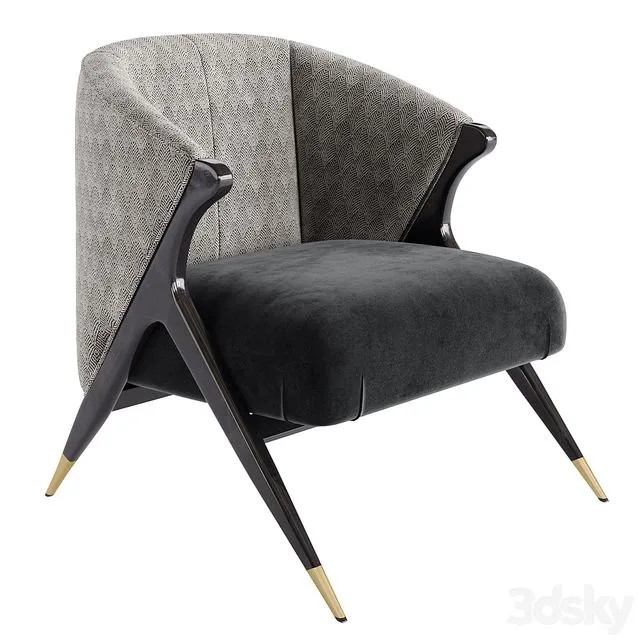 Trun Armchair 3D Model Trun Armchair 3D Model