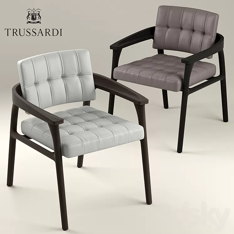 Trussardi Armchair Casa Casilia Lounge Armchair 3D Model Trussardi Armchair Casa Casilia Lounge Armchair 3D Model