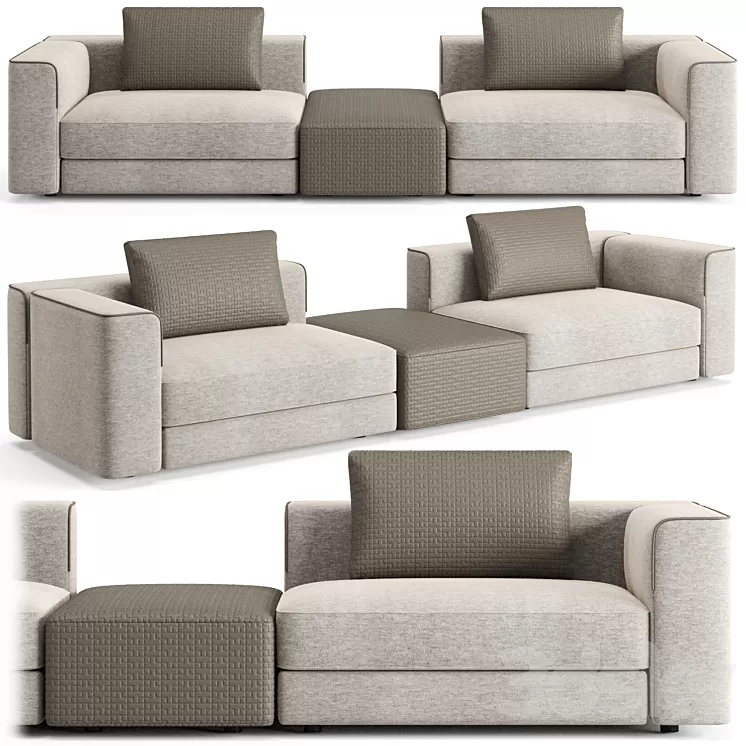 Trussardi Casa Happ Sofa 3D Model