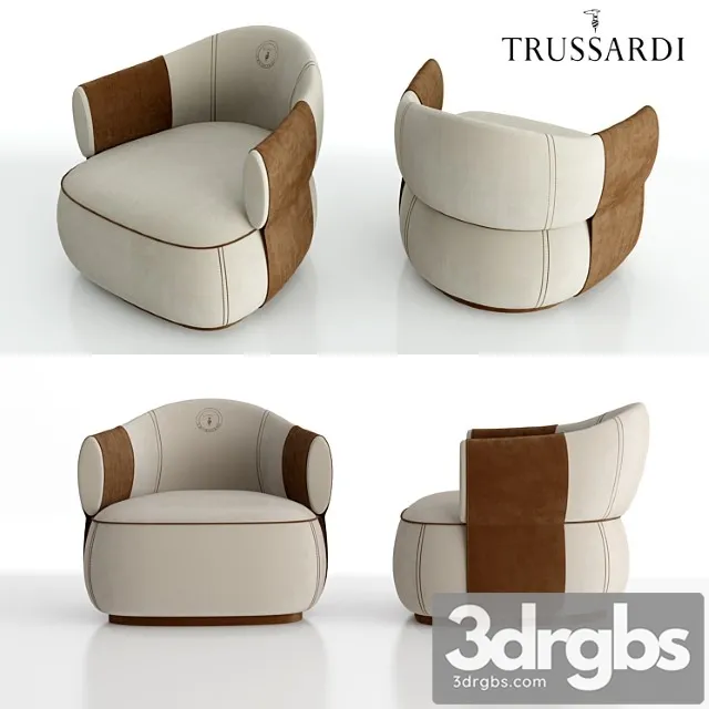 Trussardi Casa Larzia Armchair 2 3D Model Download Trussardi Casa Larzia Armchair 2 3D Model Download