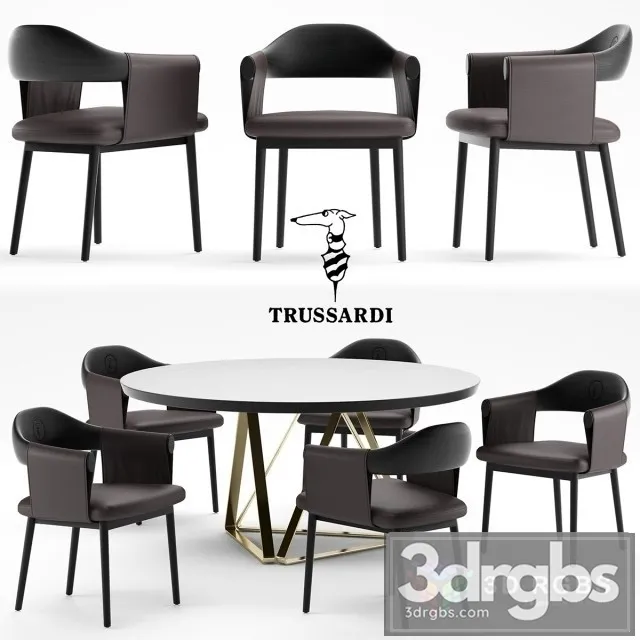 Trussardi Casa Larzia Chair 3D Model Download