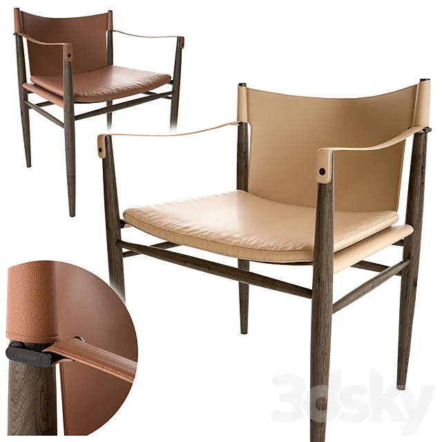 Trussardi Casa Saddle Chair 3D Model