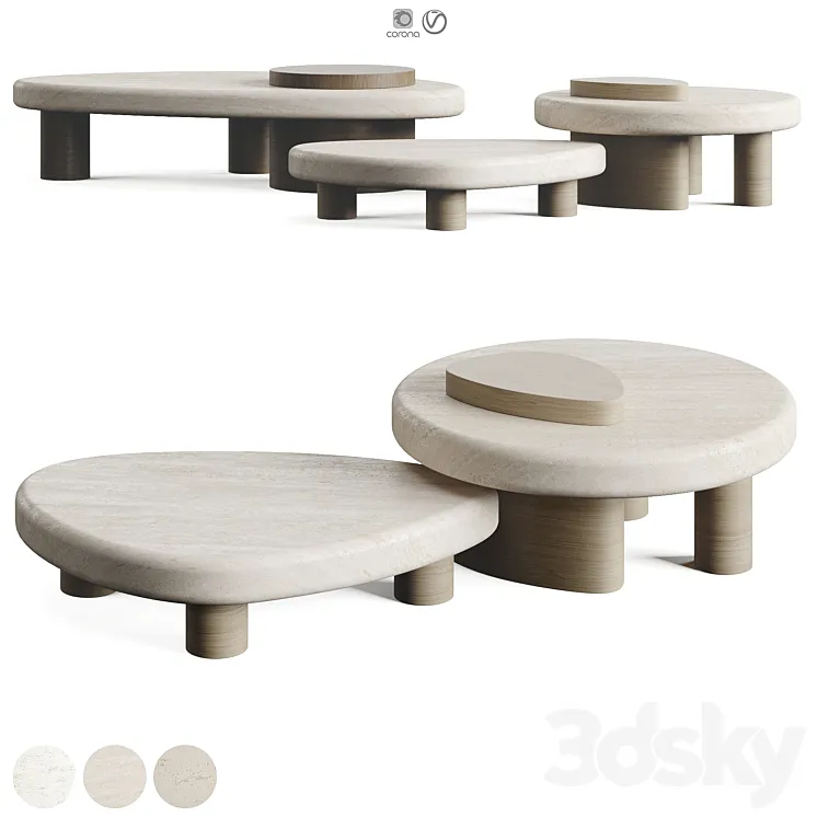 Trussardi Larry Coffee Table 3D Model Free Download