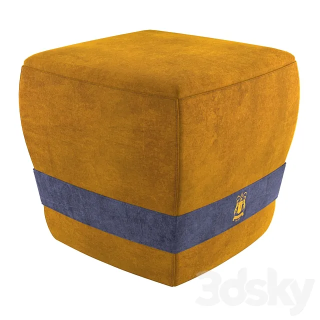 Trussardi larzia Casa ottoman 3D Model Trussardi larzia Casa ottoman 3D Model