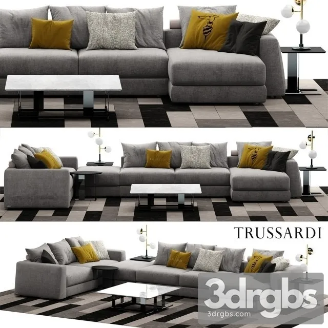 Trussardi Liam Sofa 01 3D Model Download
