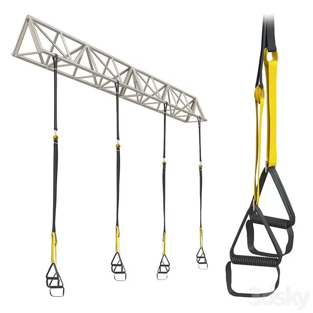 TRX Gym System Sport Farm 3D Model