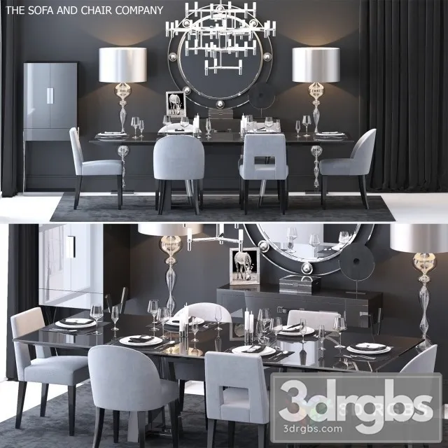 TS CCS3 Table and Chair Set 3D Model Download