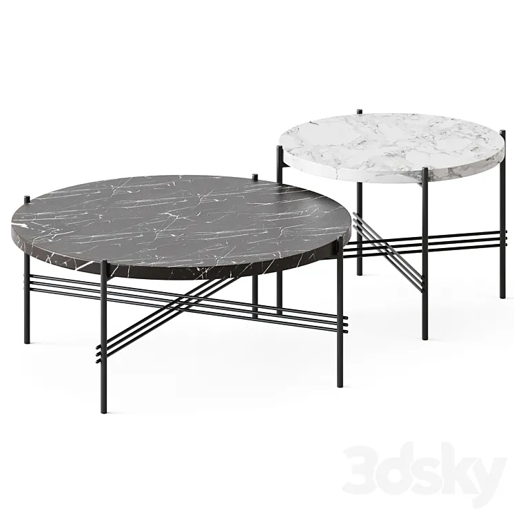 TS Marble Coffee Table by Gubi 3D Model Free Download