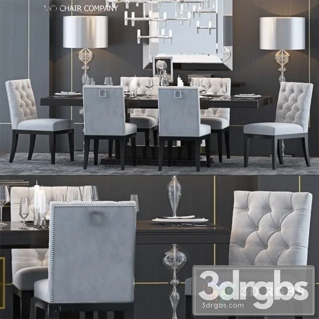 TSACCS4 Table and Chair 3D Model Download