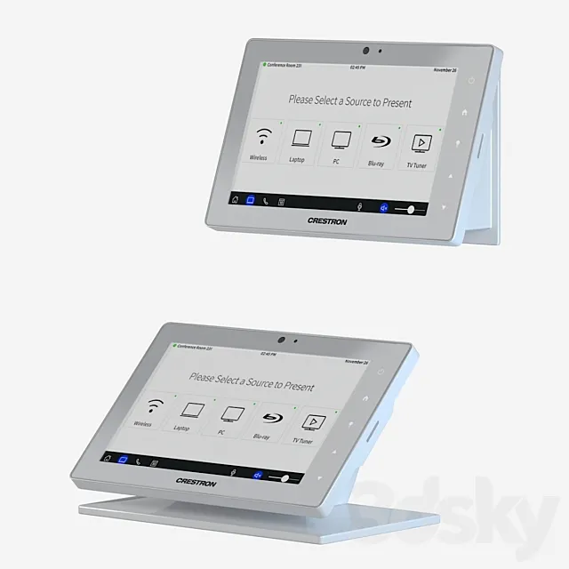 TSW-760 Touch Screen and mounting kit. 3DModel