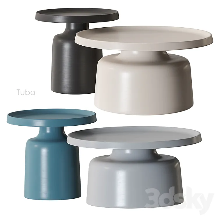 Tuba coffee table Cosmo 3D Model Free Download