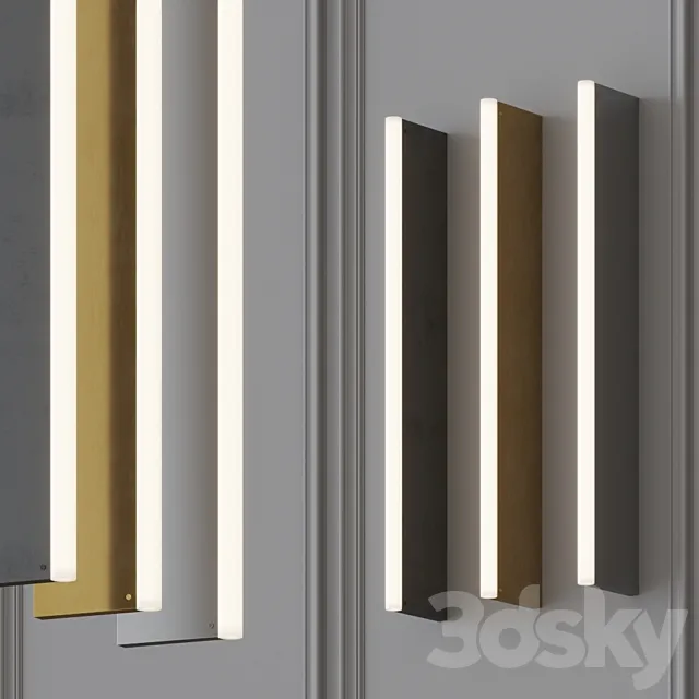 TUBE WALL LIGHT by Michael Anastassiades 3D Model TUBE WALL LIGHT by Michael Anastassiades 3D Model