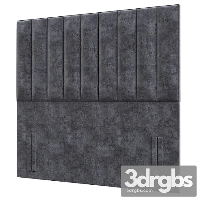 Tubes vertical upholstered headboard 3D Model Download