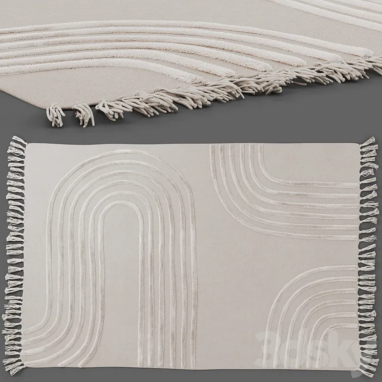Tufted carpet Maze Hilo by Urban outfitters 3D Model Free Download