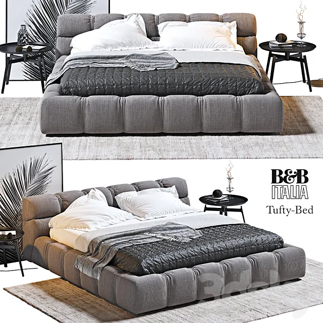 Tufty Bed B & B Italia 3DModel Tufty Bed B & B Italia 3DModel