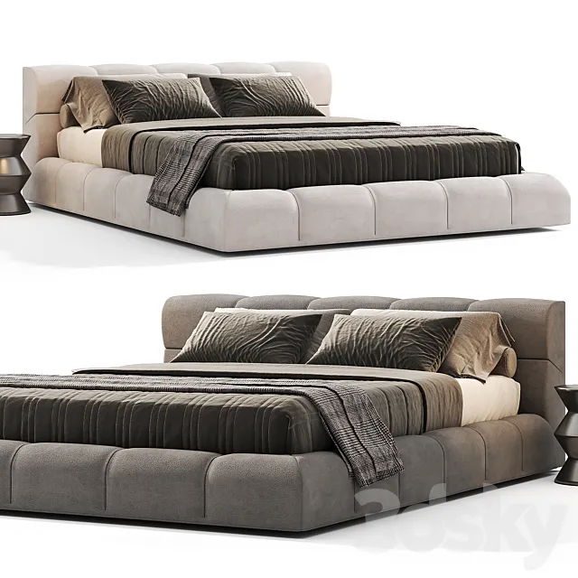 Tufty Bed – B&B Italia 3D Model Tufty Bed – B&B Italia 3D Model
