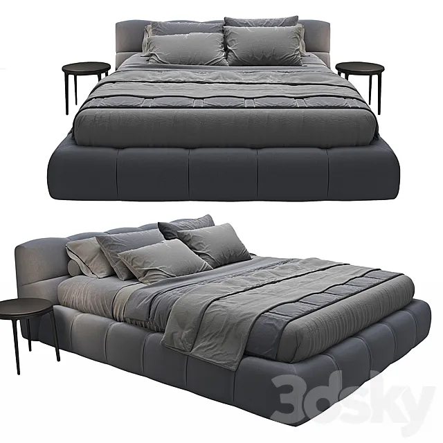 Tufty-Bed B&B Italia 3D Model Tufty-Bed B&B Italia 3D Model