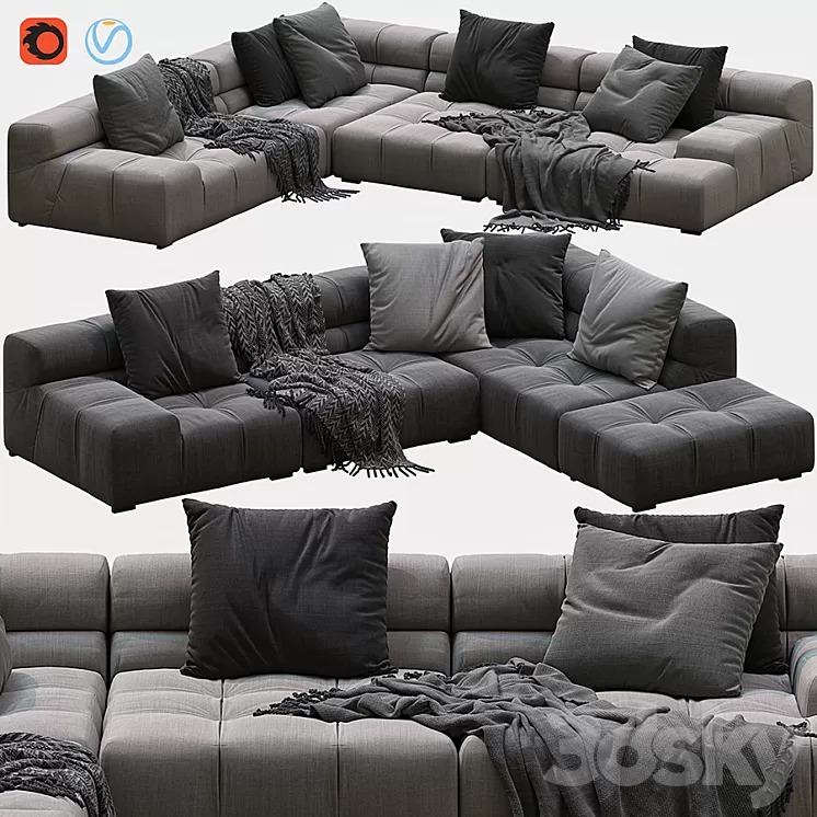 Tufty-time sofa 3D Model