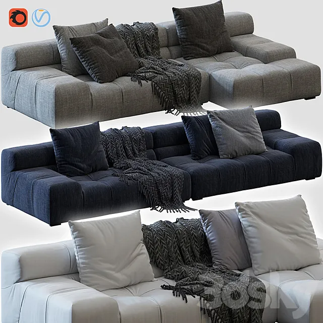 Tufty-time sofa 3D Model
