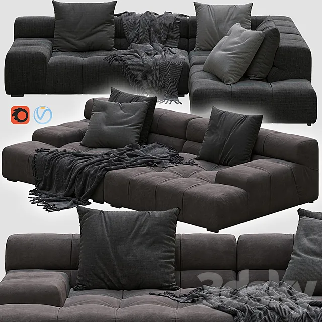 Tufty-time sofa 3D Model