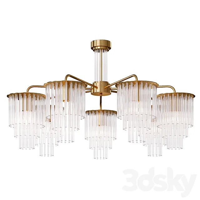 Tuili Chandelier by Omnilux 3D Model Tuili Chandelier by Omnilux 3D Model