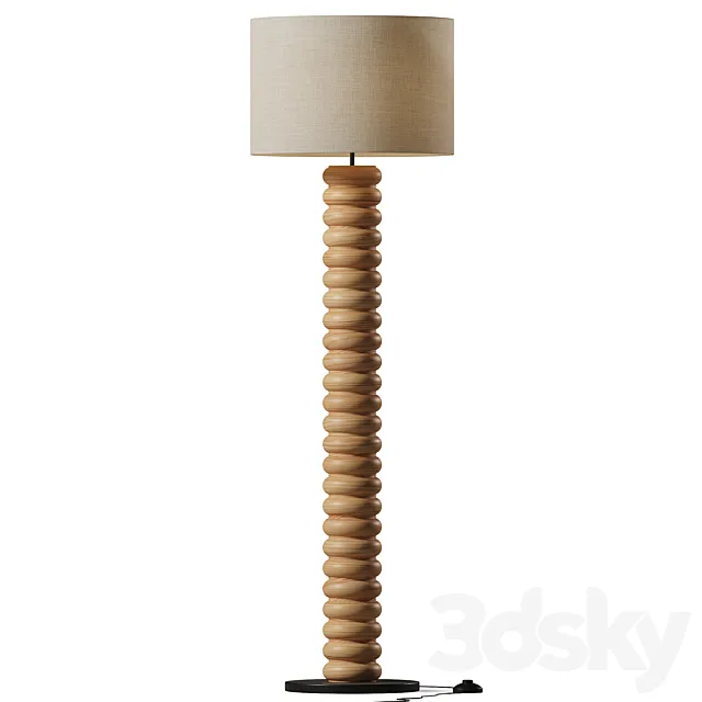 Tula Twist Floor Lamp 3D Model