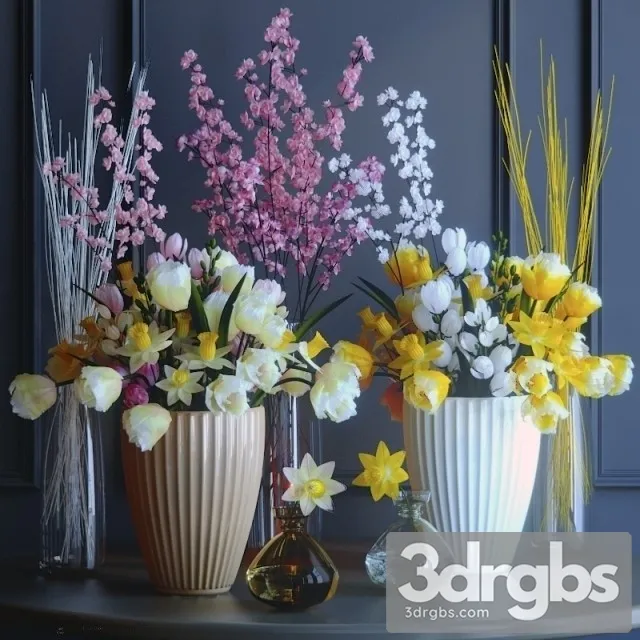 Tulip Bouquet 3D Model Download Tulip Bouquet 3D Model Download