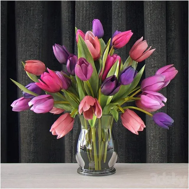 Tulips 3D Model Tulips 3D Model
