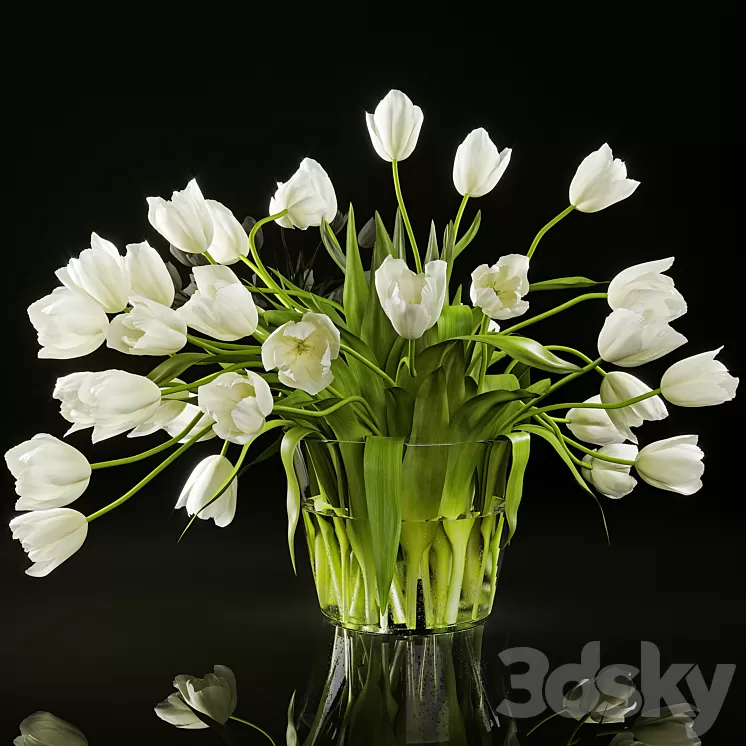 Tulips 3D Model Free Download